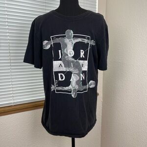 Vintage Jordan Air 3D tshirt medium basketball 90’s early 00’s  sports black